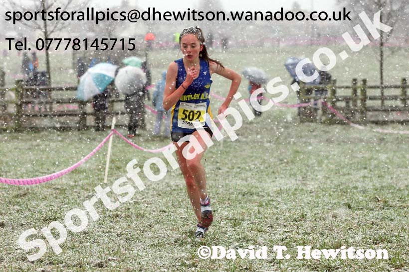 Womens under-20s North Eastern Cross Country, Sedgefield, County Durham. Photo: David T. Hewitson/Sports for All Pics